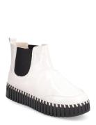 Ankel Boot, Gloss Shoes Boots Ankle Boots Ankle Boots Flat Heel White ...