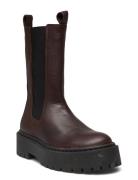 Biadeb Long Boot Leather Shoes Chelsea Boots Brown Bianco