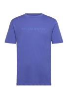 Gusbblogo Tee Tops T-shirts Short-sleeved Blue Bruuns Bazaar