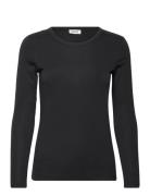T-Shirts Tops T-shirts & Tops Long-sleeved Black Esprit Casual