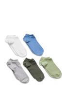 Ankle Sock 5 P Bb Solid Sukat Multi/patterned Lindex