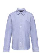 Flag Oxford Shirt L/S Tops Shirts Long-sleeved Shirts Blue Tommy Hilfi...