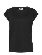 Leti T-Shirt Tops T-shirts & Tops Short-sleeved Black Minus