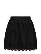 Onllou Life Emb Flowy Skirt Ptm Lyhyt Hame Black ONLY