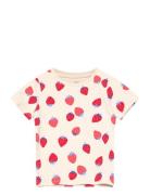 Top Short Sleeve Strawberries Tops T-shirts Short-sleeved Multi/patter...