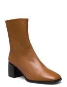 Booties Shoes Boots Ankle Boots Ankle Boots With Heel Brown Billi Bi