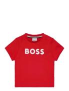 Short Sleeves Tee-Shirt Tops T-shirts Short-sleeved Red BOSS