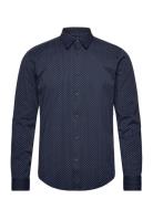 P-Roan-Kent-C1-233 Tops Shirts Casual Navy BOSS