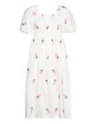 Cheri Fruit Dress Polvipituinen Mekko White A-View