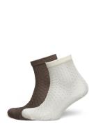 Opana Visca Shortie Sock 2 Pack Lingerie Socks Regular Socks White Bec...