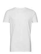 Mens Stretch Crew Neck Tee S/S Tops T-shirts Short-sleeved White Lindb...