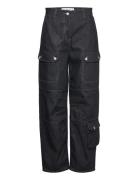 Raw Denim Cargo Pants Bottoms Trousers Cargo Pants Black REMAIN Birger...