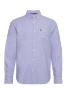 Ls Eco Oxford W Stre Tops Shirts Casual Blue Original Penguin