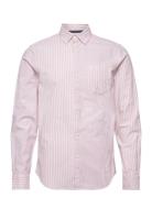 Wvn Ls Eco Oxford W/ Tops Shirts Casual Pink Original Penguin