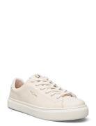 B71 Textured Leather/Nubuck Matalavartiset Sneakerit Tennarit Cream Fr...