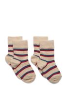 2 Pack Thin Striped Socks Sukat Multi/patterned FUB