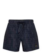 Pool Print Swimshort Uimashortsit Navy Lyle & Scott