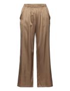 Trousers Bottoms Trousers Wide Leg Brown Rosemunde
