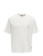 Onsmilo Rlx Coast Ss Tee Tops T-shirts Short-sleeved White ONLY & SONS