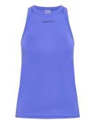Core T Mesh Singlet W Sport T-shirts & Tops Sleeveless Blue Craft