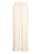 Sc-Alema Bottoms Trousers Wide Leg Cream Soyaconcept