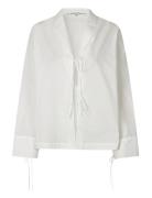 Allure Shirt Tops Blouses Short-sleeved White Second Female