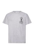 Tournament T-Shirt Tops T-shirts Short-sleeved Grey Les Deux