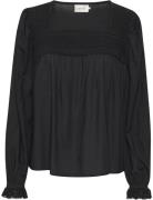 Crmilla Blouse Tops Blouses Long-sleeved Black Cream