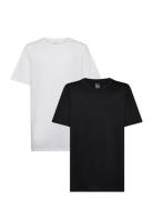 Nhb Boy 2Pk Crew Undershirt Tops T-shirts Short-sleeved Black Nike