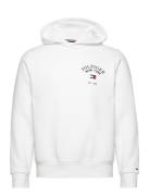 Arched Varsity Hoody Tops Sweat-shirts & Hoodies Hoodies White Tommy H...