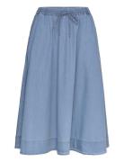 Bristolll Midi Skirt Polvipituinen Hame Blue Lollys Laundry