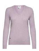 Madelene Pullover Tops Knitwear Jumpers Purple Daily Sports