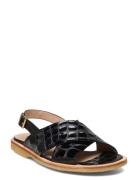 Sandals - Flat - Open Toe - Op Matalapohjaiset Sandaalit Black ANGULUS