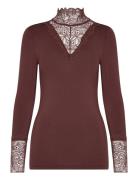 Sc-Marica Tops T-shirts & Tops Long-sleeved Brown Soyaconcept