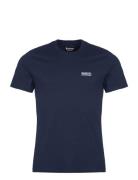 B.intl Small Logo Tee Designers T-shirts Short-sleeved Navy Barbour