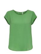 Onlvic S/S Solid Top Noos Ptm Tops Blouses Short-sleeved Green ONLY