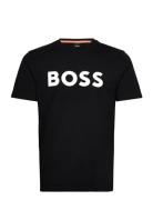 Thinking 1 Tops T-shirts Short-sleeved Black BOSS