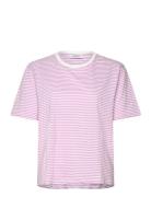 Mschhadrea Tee Stp Tops T-shirts & Tops Short-sleeved Pink MSCH Copenh...