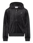 Diamante Zip Through Hoodie Tops Sweat-shirts & Hoodies Hoodies Black ...