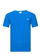 Jacquard T-Shirt Sport T-shirts Short-sleeved Blue New Balance