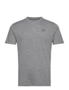 Newport Round Neck Sport T-shirts Short-sleeved Silver Calvin Klein Go...