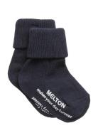 Cotton Socks - Anti-Slip Sukat Blue Melton