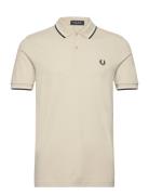 Twin Tipped Fp Shirt Tops Polos Short-sleeved Cream Fred Perry