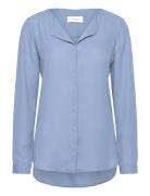 Vilucy L/S Shirt - Noos Tops Blouses Long-sleeved Blue Vila