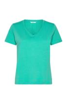 Naia Tshirt Tops T-shirts & Tops Short-sleeved Green Cream