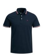 Jjepaulos Polo Ss Noos Tops Polos Short-sleeved Navy Jack & J S