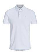 Jjepaulos Polo Ss Noos Tops Polos Short-sleeved White Jack & J S