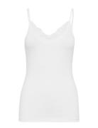 Vminge Lace Singlet Jrs Noos Tops T-shirts & Tops Sleeveless White Ver...