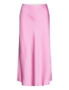 Yaspastella Hw Midi Skirt - Noos Polvipituinen Hame Pink YAS