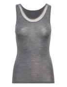 Julianatank Top Tops T-shirts & Tops Sleeveless Grey Femilet